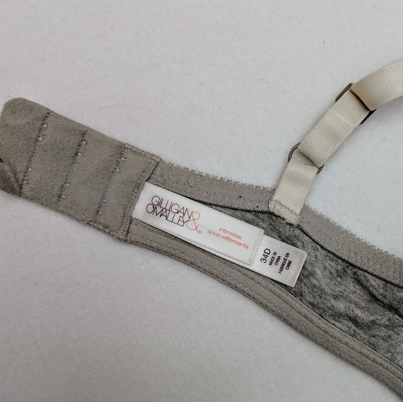 Gray Bra w/ Lace Trim - Picture 6 of 7